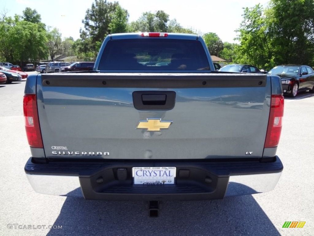 2007 Silverado 1500 LT Crew Cab - Blue Granite Metallic / Ebony Black photo #7