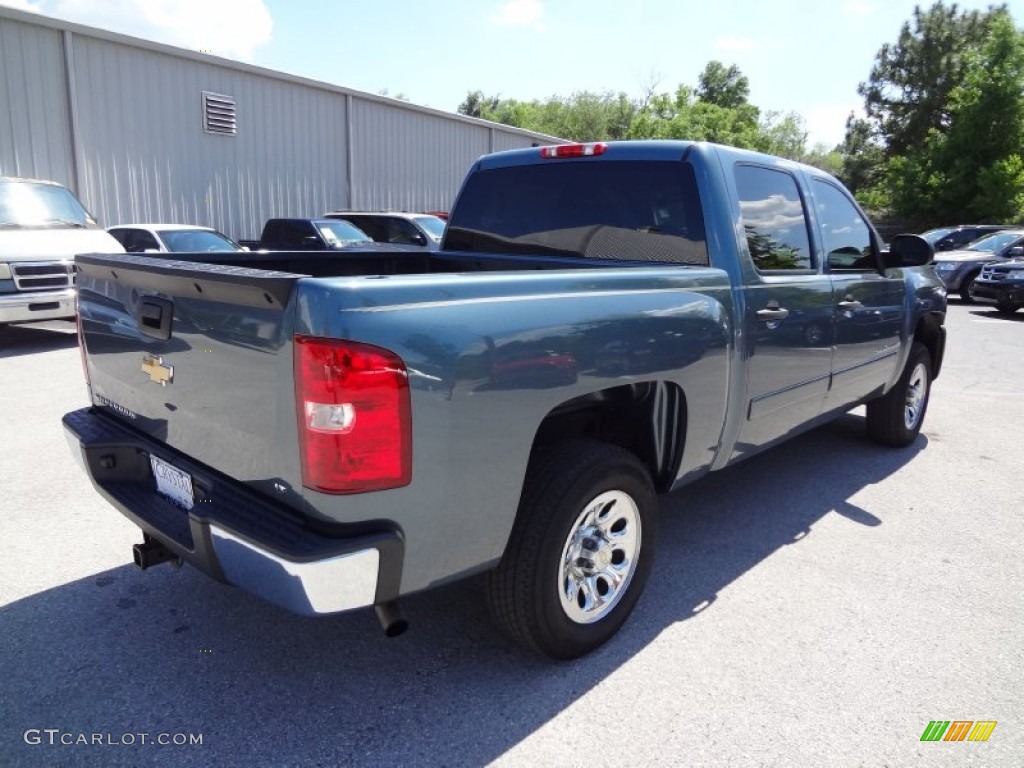 2007 Silverado 1500 LT Crew Cab - Blue Granite Metallic / Ebony Black photo #8