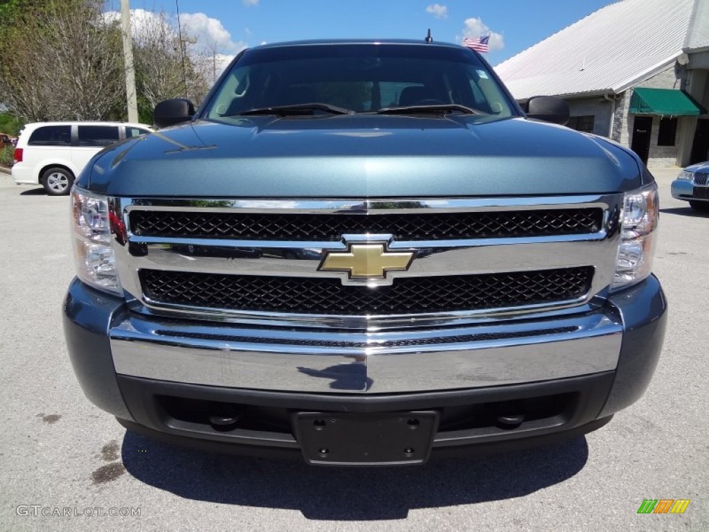 2007 Silverado 1500 LT Crew Cab - Blue Granite Metallic / Ebony Black photo #13