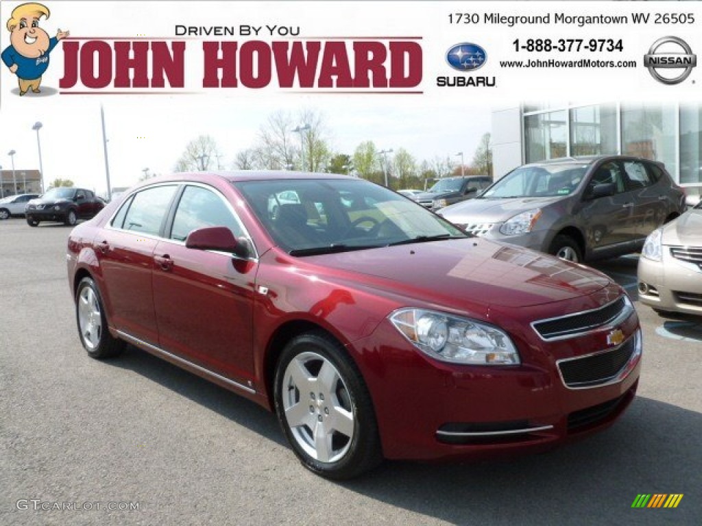 2008 Malibu LT Sedan - Red Jewel Tint Coat / Ebony photo #1
