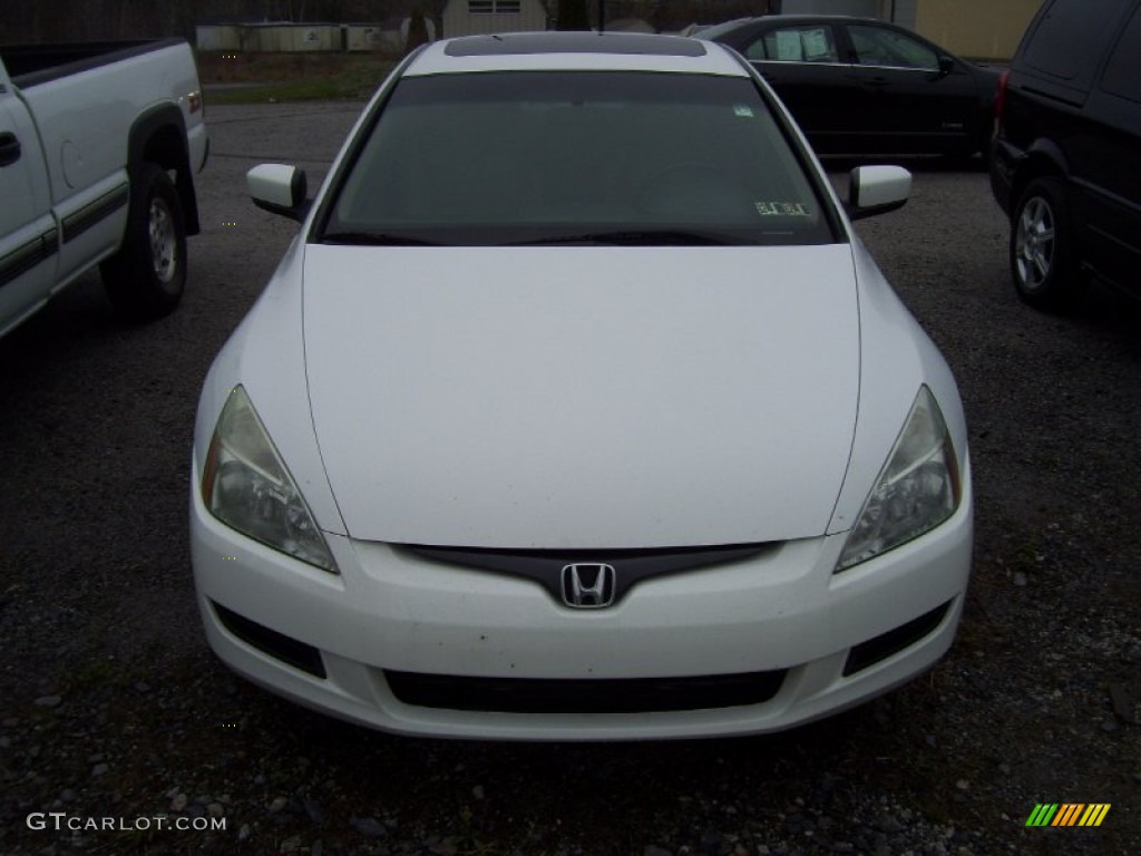 2003 Accord EX V6 Coupe - Taffeta White / Black photo #5