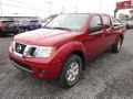 2012 Lava Red Nissan Frontier SV Crew Cab 4x4  photo #3