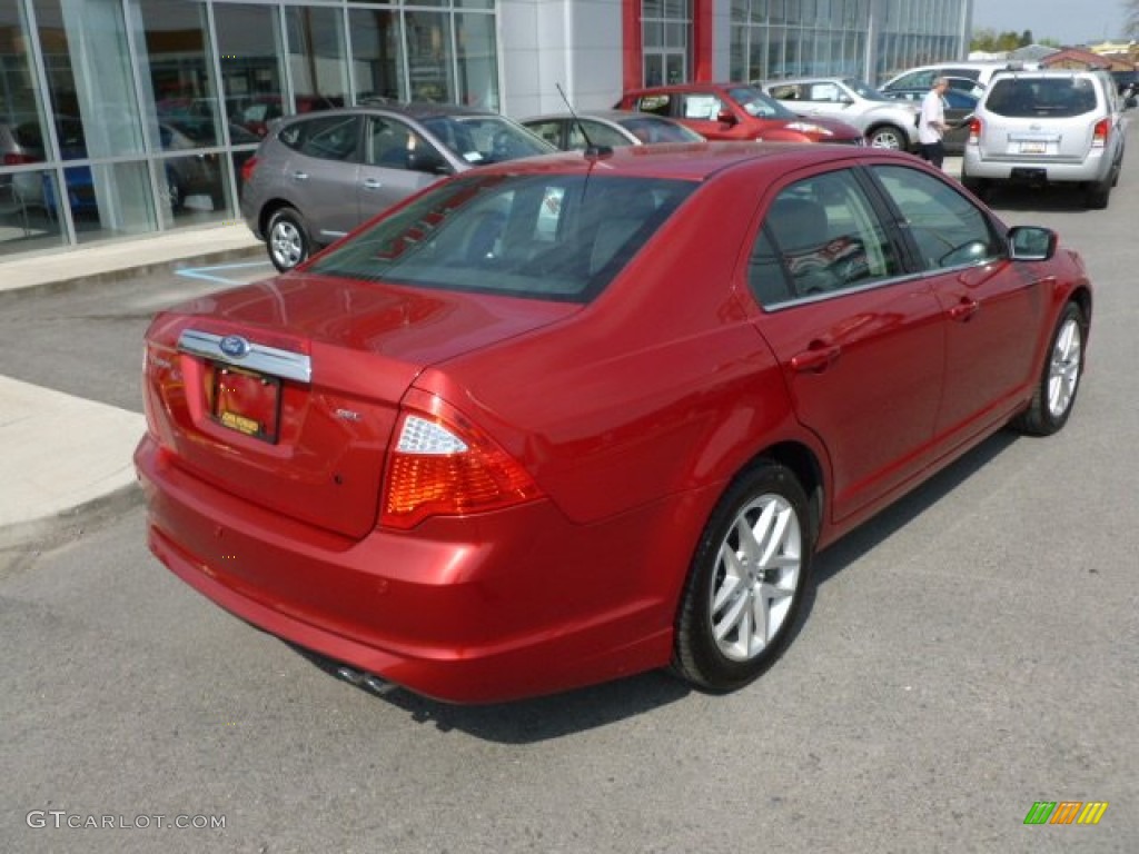 2011 Fusion SEL - Red Candy Metallic / Charcoal Black photo #11
