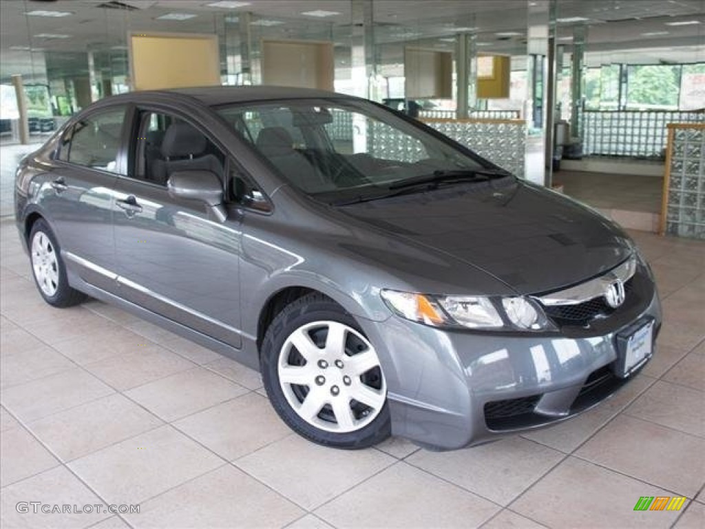 2009 Civic LX Sedan - Magnetic Pearl / Gray photo #1