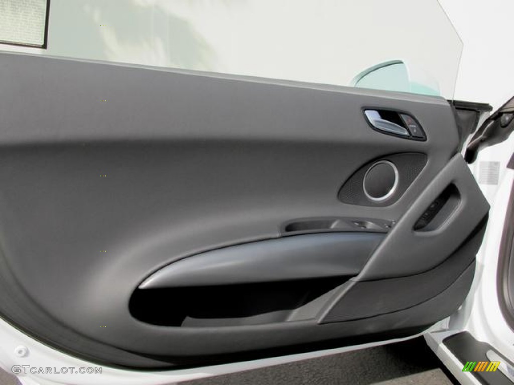 2008 Audi R8 4.2 FSI quattro Black Door Panel Photo #63172303