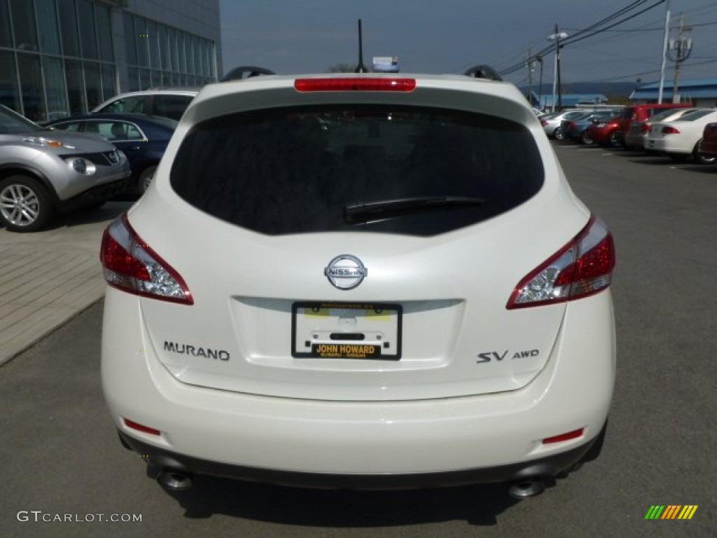 2012 Murano SV AWD - Pearl White / Beige photo #6