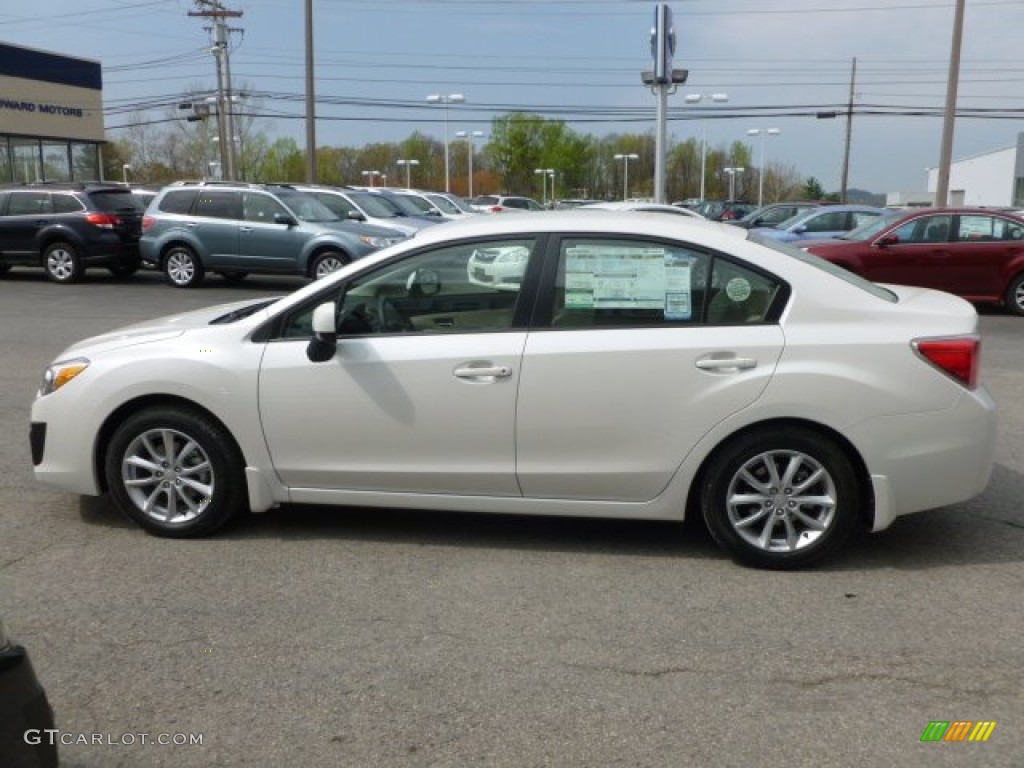 Satin White Pearl 2012 Subaru Impreza 2.0i Premium 4 Door Exterior Photo #63173833