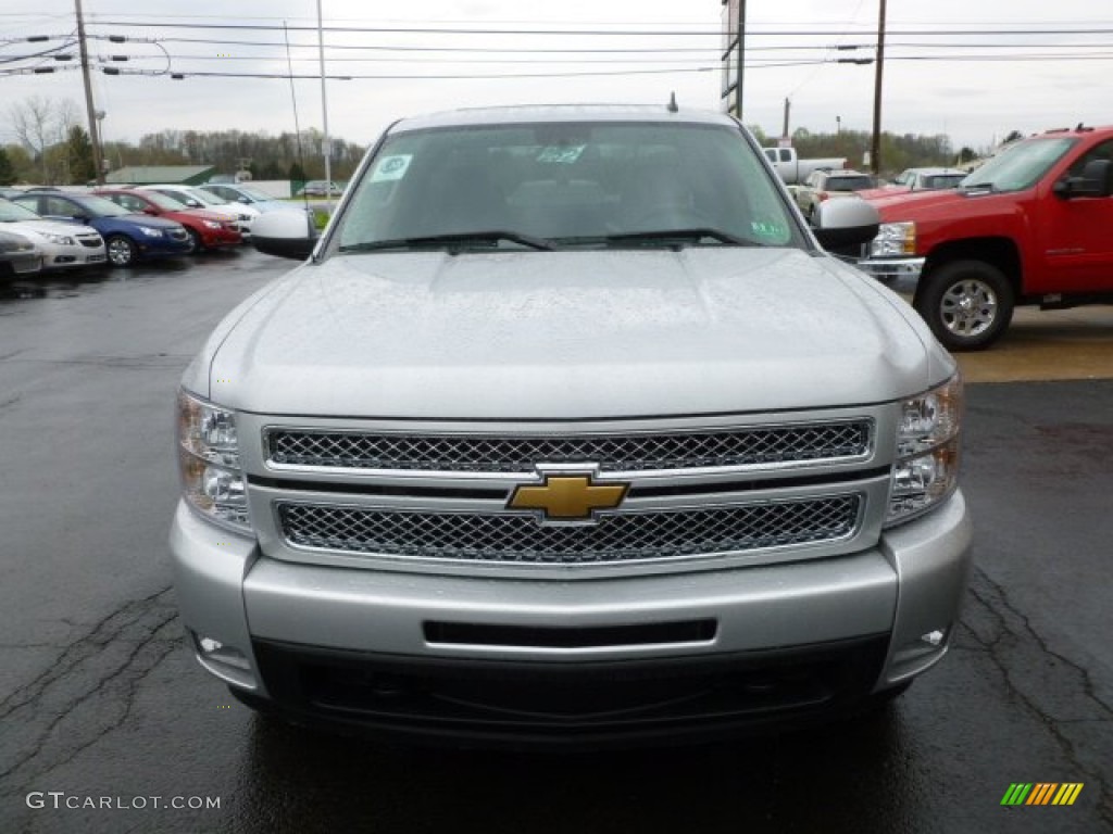 2012 Silverado 1500 LTZ Extended Cab 4x4 - Silver Ice Metallic / Ebony photo #2