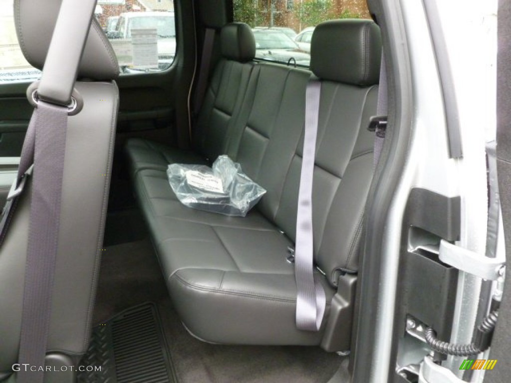 Ebony Interior 2012 Chevrolet Silverado 1500 LTZ Extended Cab 4x4 Photo #63174620
