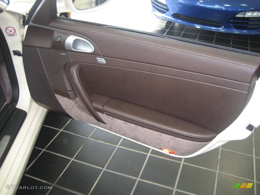 2010 Porsche 911 Carrera 4S Cabriolet Cocoa Brown Door Panel Photo #63174628