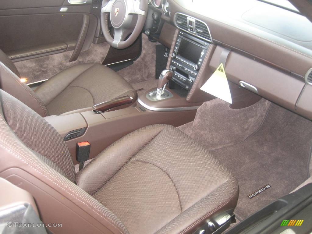Cocoa Brown Interior 2010 Porsche 911 Carrera 4S Cabriolet Photo #63174637