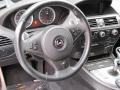 2008 BMW M6 Black Interior Steering Wheel Photo