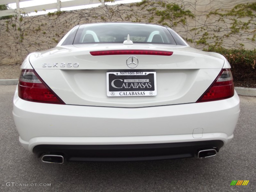 2012 SLK 250 Roadster - Arctic White / Bengal Red photo #3