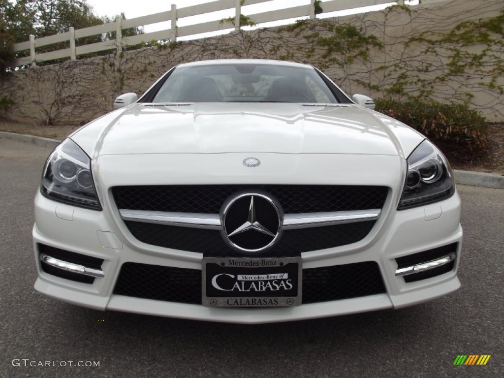 2012 SLK 250 Roadster - Arctic White / Bengal Red photo #5
