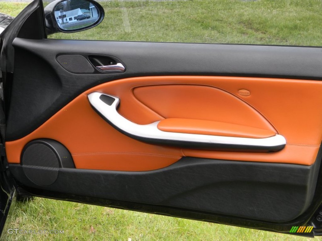 2005 BMW M3 Convertible Cinnamon Door Panel Photo #63177878