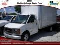 Summit White - Savana Cutaway 3500 Commercial Moving Truck Photo No. 1