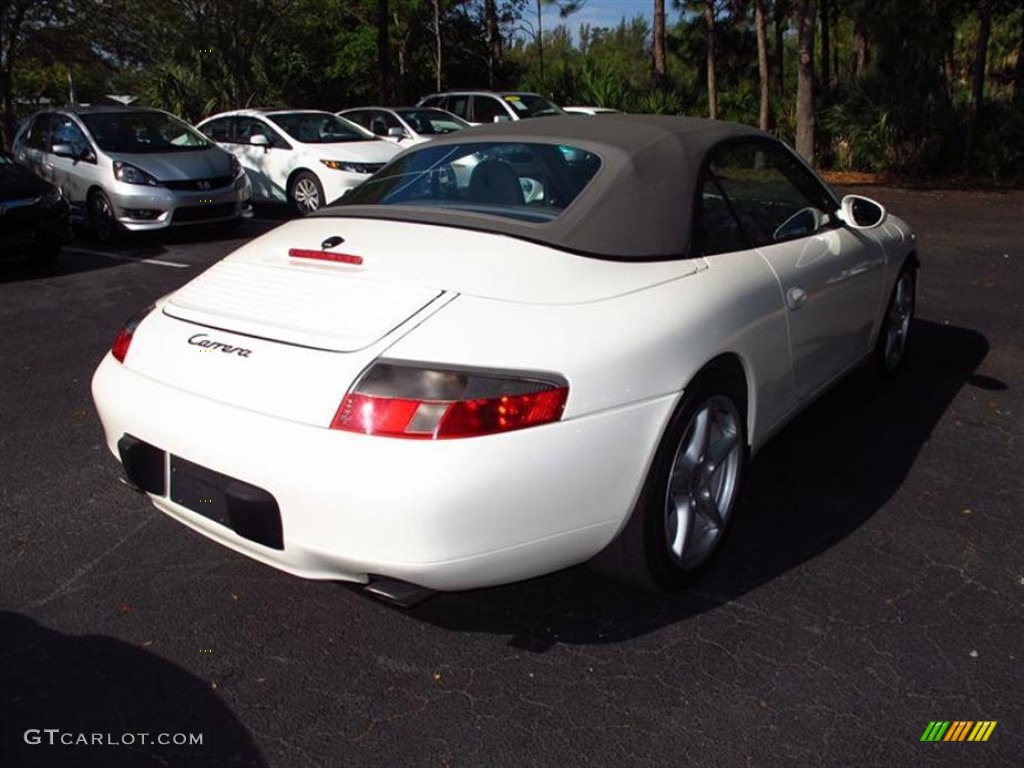 2001 911 Carrera Cabriolet - Biarritz White / Graphite Grey photo #2