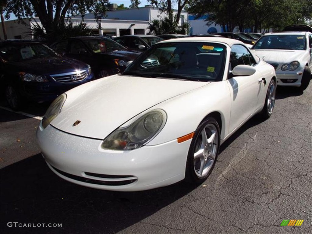 2001 911 Carrera Cabriolet - Biarritz White / Graphite Grey photo #4