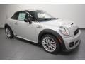 White Silver Metallic 2012 Mini Cooper John Cooper Works Coupe