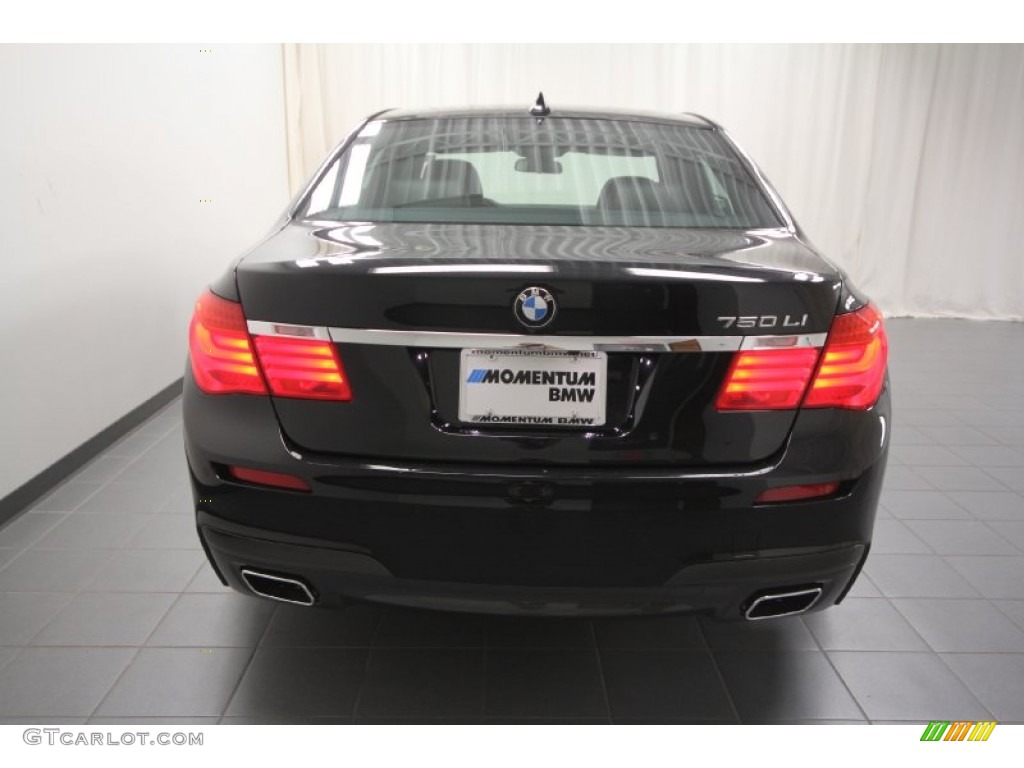 2012 7 Series 750Li Sedan - Black Sapphire Metallic / Black photo #10