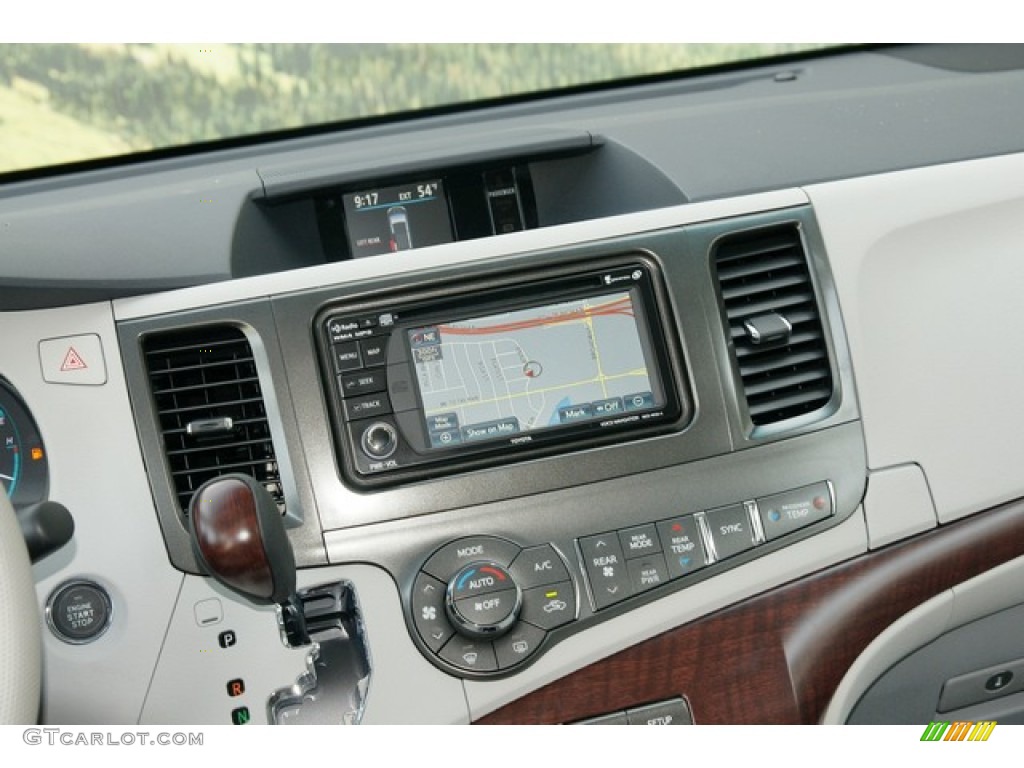 2012 Sienna XLE AWD - South Pacific Pearl / Bisque photo #13
