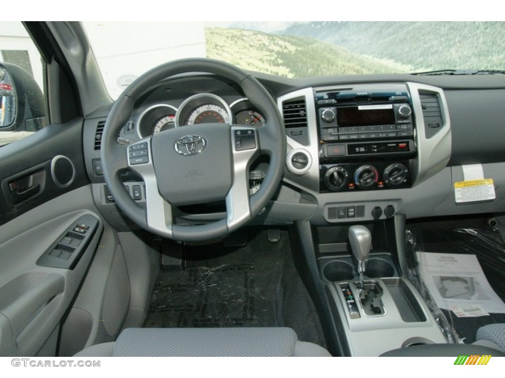 2012 Tacoma V6 TRD Double Cab 4x4 - Magnetic Gray Mica / Graphite photo #9
