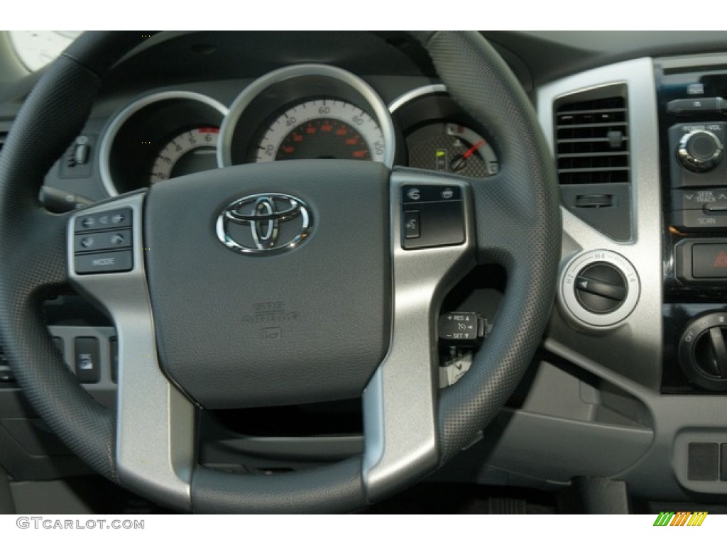 2012 Tacoma V6 TRD Double Cab 4x4 - Magnetic Gray Mica / Graphite photo #10