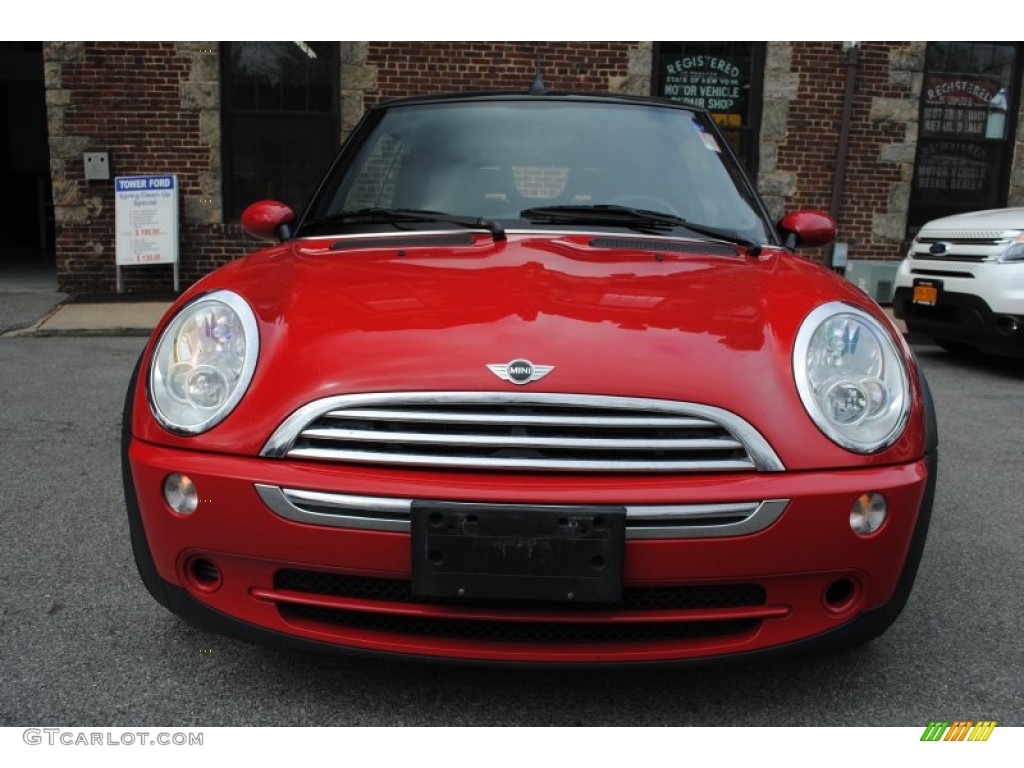 2006 Cooper Convertible - Chili Red / Panther Black photo #2