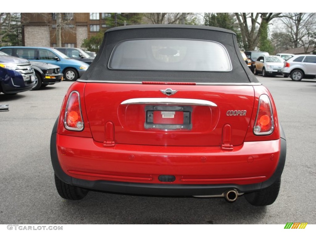 2006 Cooper Convertible - Chili Red / Panther Black photo #5