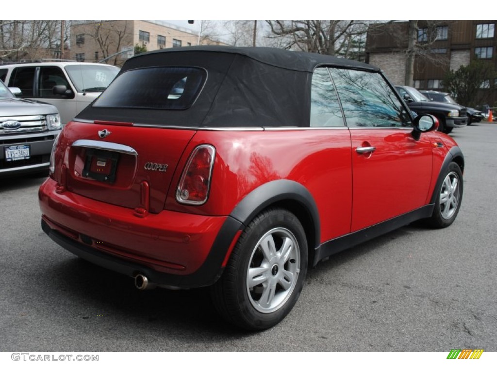 2006 Cooper Convertible - Chili Red / Panther Black photo #6