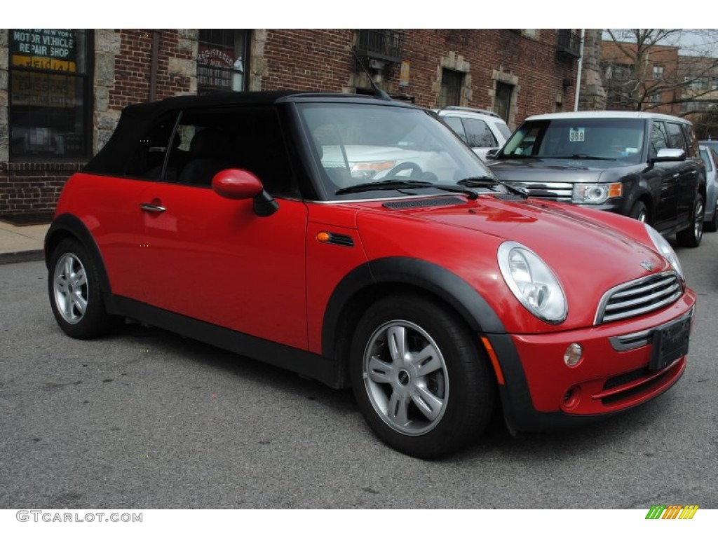 2006 Cooper Convertible - Chili Red / Panther Black photo #8