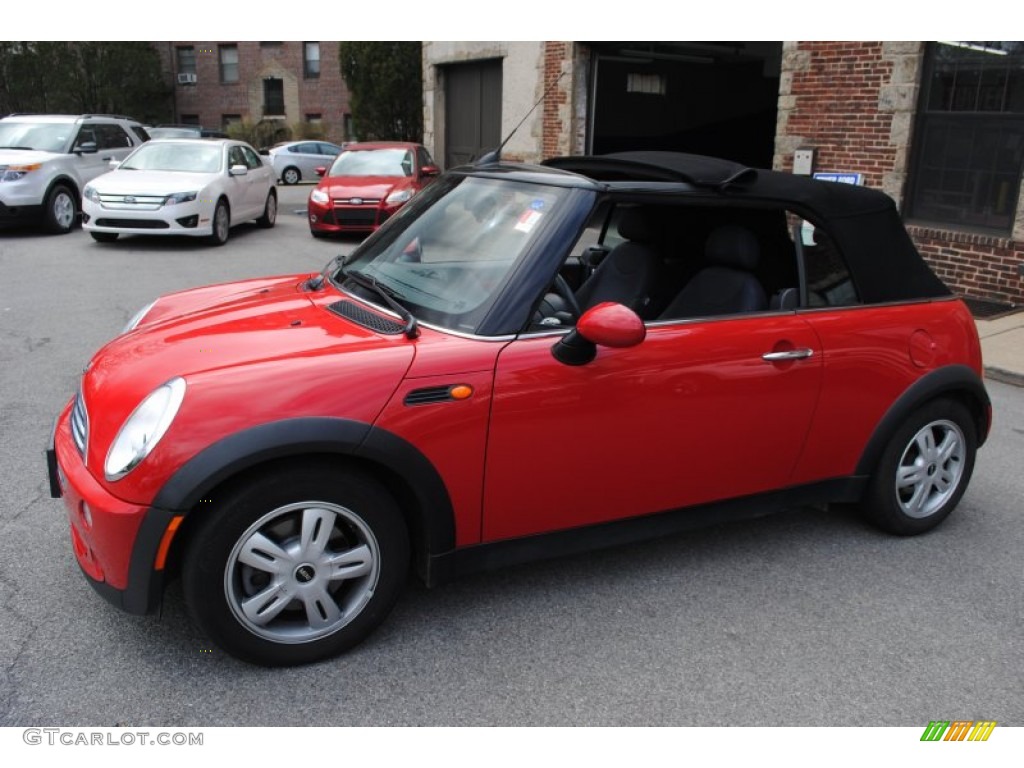 2006 Cooper Convertible - Chili Red / Panther Black photo #24