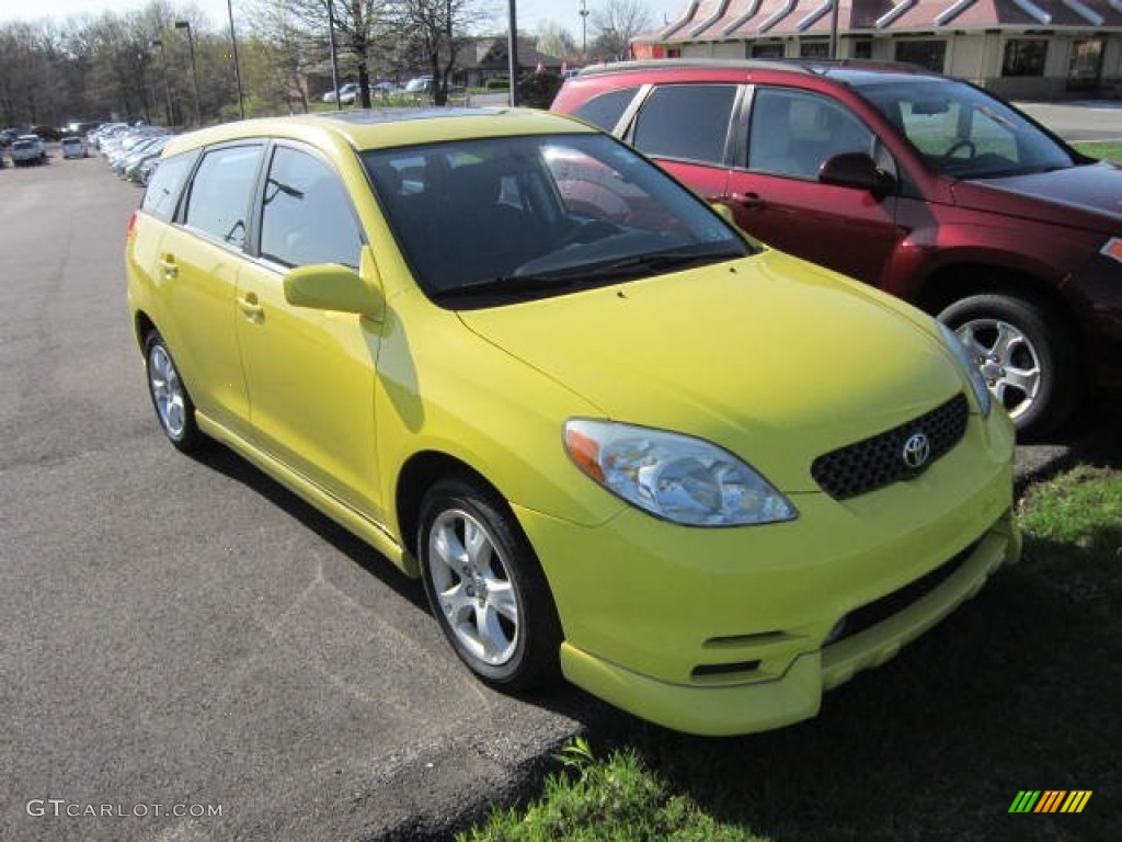 Solar Yellow Toyota Matrix