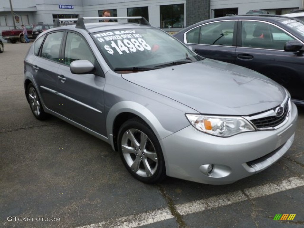 2008 Impreza Outback Sport Wagon - Steel Silver Metallic / Carbon Black photo #1