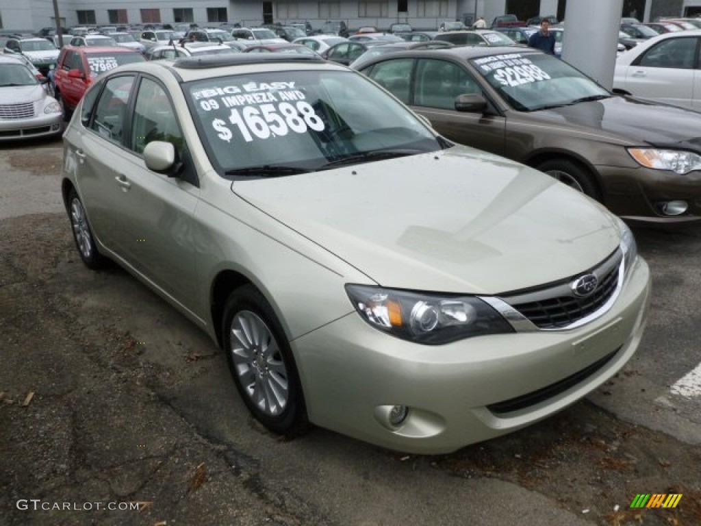 2009 Impreza 2.5i Premium Wagon - Sunlight Gold Opal / Ivory photo #1