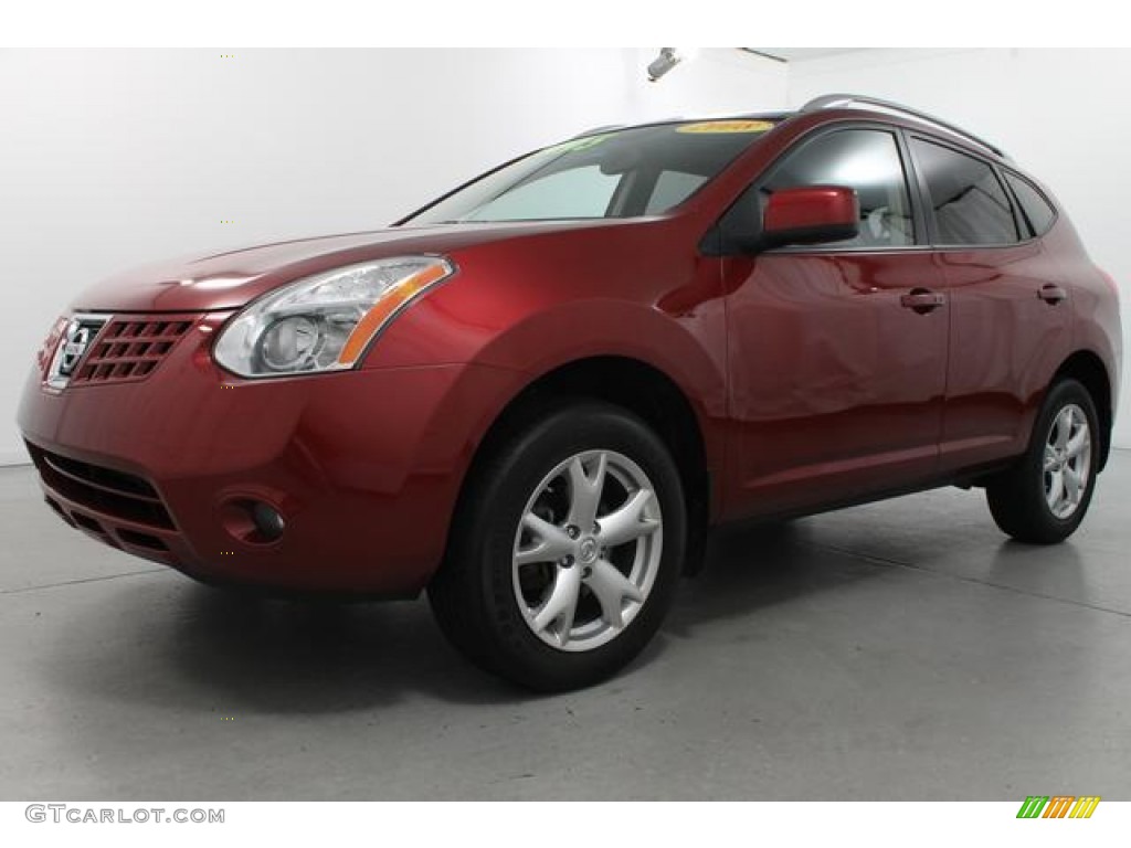 2008 Rogue S AWD - Venom Red Pearl / Black photo #1