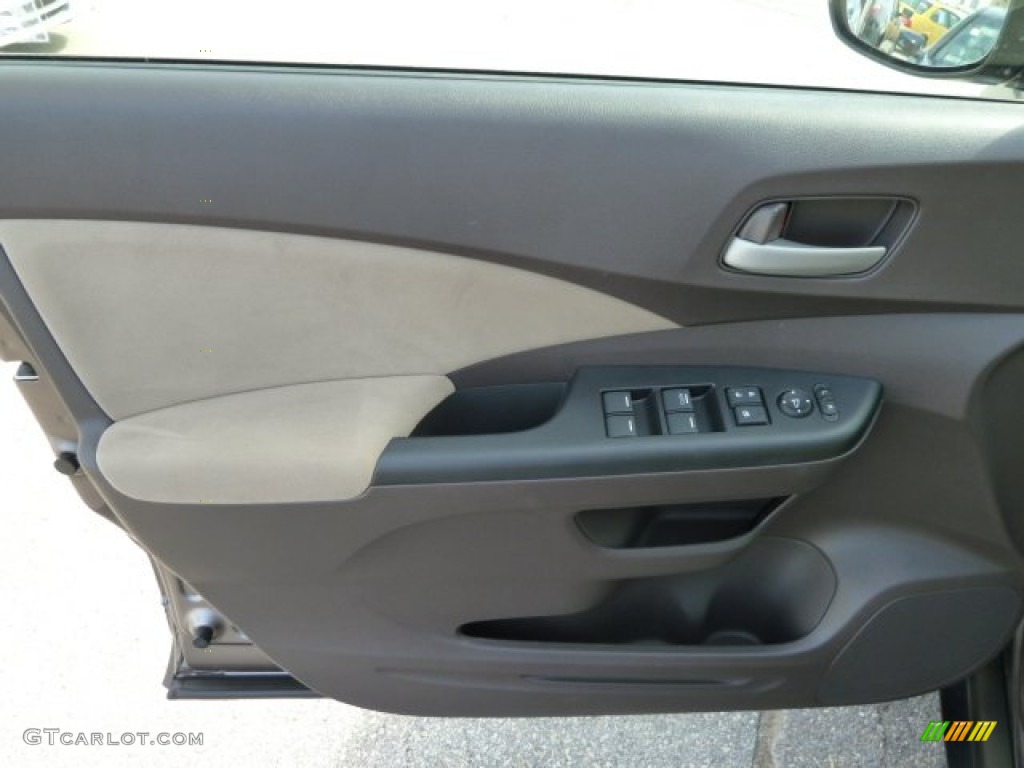 2012 CR-V EX 4WD - Urban Titanium Metallic / Beige photo #14