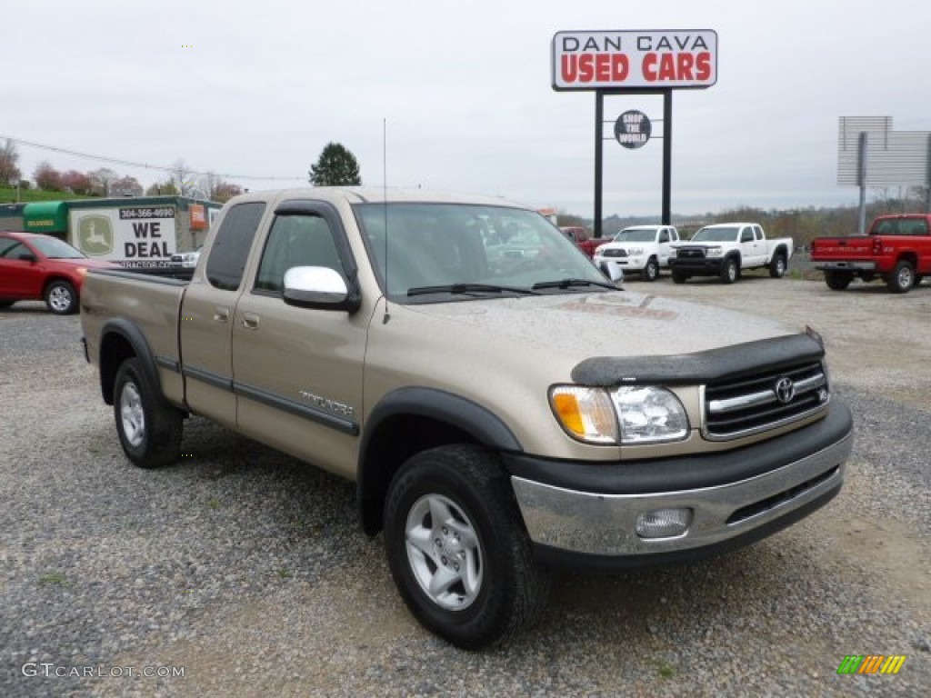 2002 Tundra SR5 TRD Access Cab 4x4 - Desert Sand / Oak photo #1