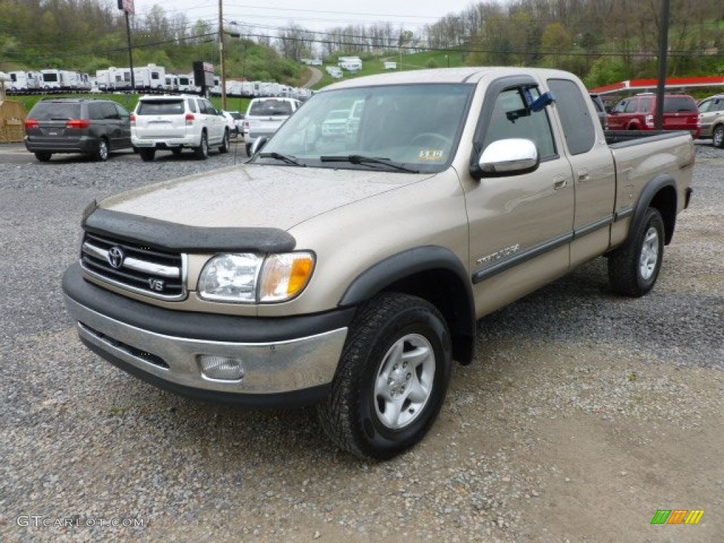 2002 Tundra SR5 TRD Access Cab 4x4 - Desert Sand / Oak photo #3