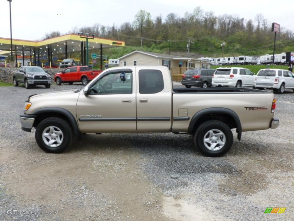 2002 Tundra SR5 TRD Access Cab 4x4 - Desert Sand / Oak photo #4