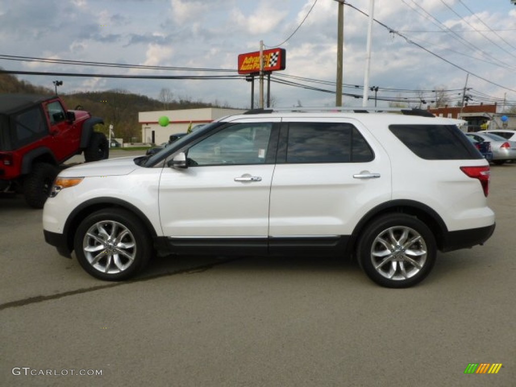 White Platinum Tri-Coat 2011 Ford Explorer Limited 4WD Exterior Photo #63189162