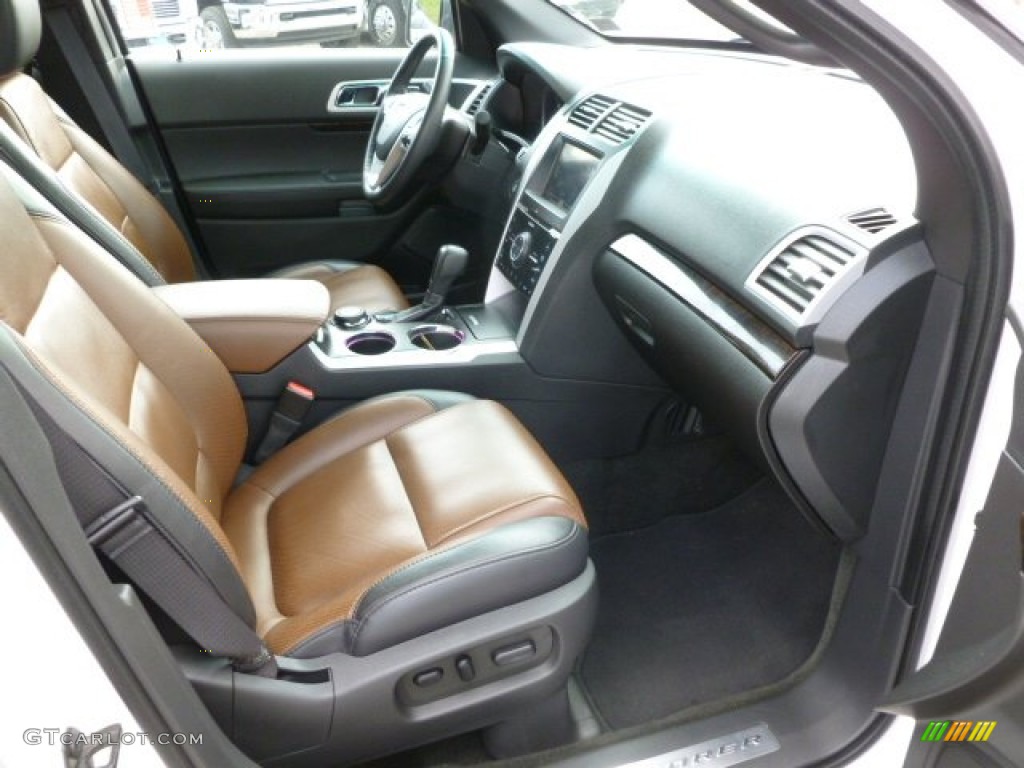 2011 Explorer Limited 4WD - White Platinum Tri-Coat / Pecan/Charcoal photo #21