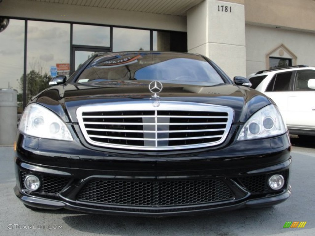 2008 S 63 AMG Sedan - Black / Black photo #6