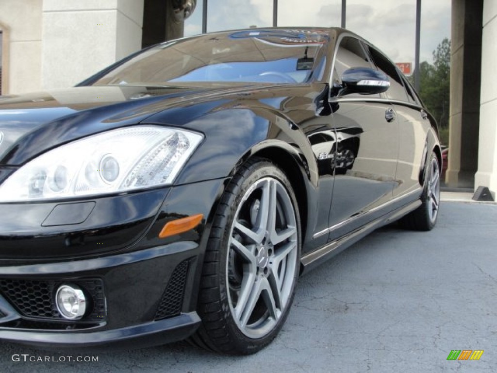 2008 S 63 AMG Sedan - Black / Black photo #8