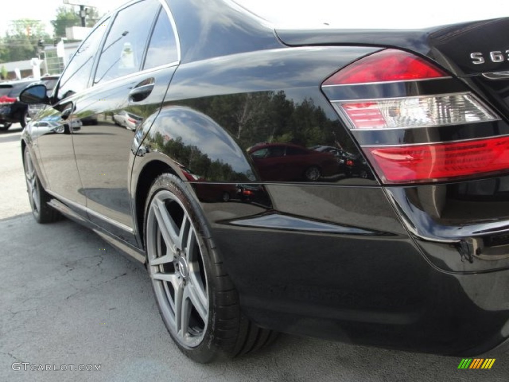 2008 S 63 AMG Sedan - Black / Black photo #10