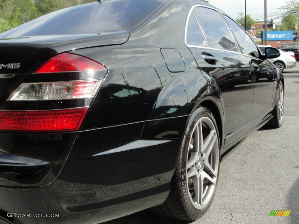 2008 S 63 AMG Sedan - Black / Black photo #11