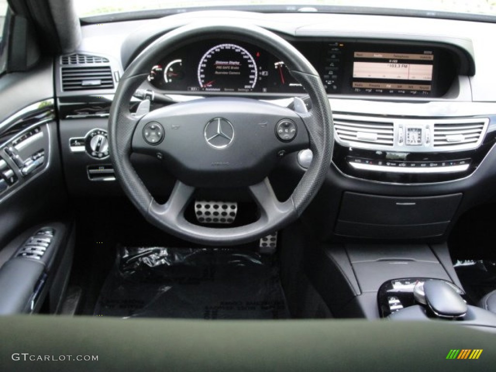 2008 S 63 AMG Sedan - Black / Black photo #14