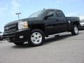 2009 Black Chevrolet Silverado 1500 LTZ Extended Cab 4x4  photo #2