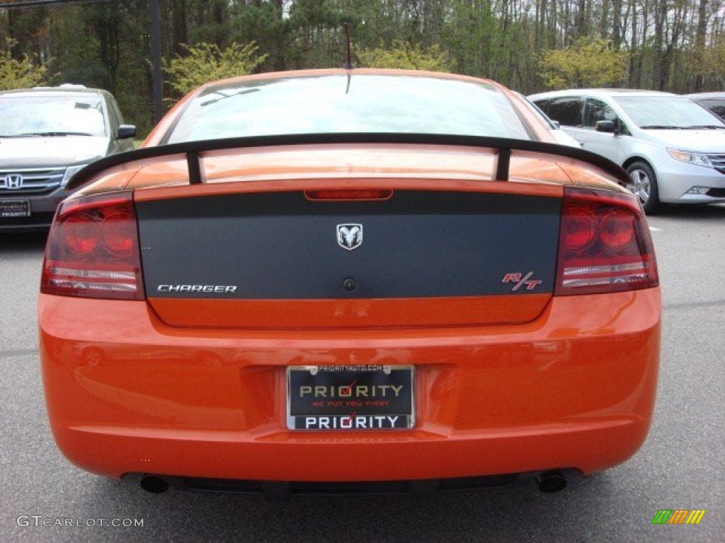 2008 Charger R/T Daytona - HEMI Orange Pearl / Dark Slate Gray photo #5