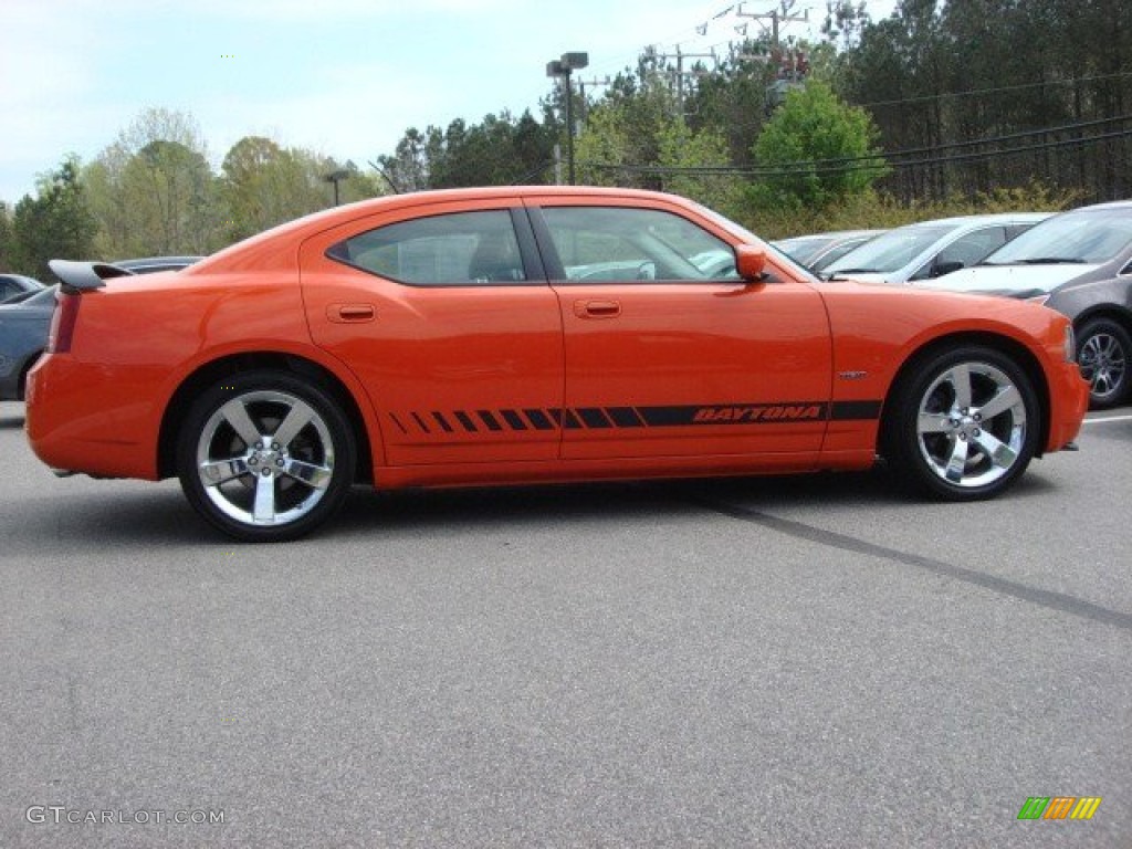 2008 Charger R/T Daytona - HEMI Orange Pearl / Dark Slate Gray photo #7